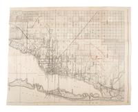 [CIVIL WAR]. Small archive associated with Lt. Col. William M. Vogelson (1831-1892), 27th Ohio Infantry and U.S. Commissary Dept., including a hand-drawn map of frontier stations and a report on "Inspection in the District of Nebraska."
