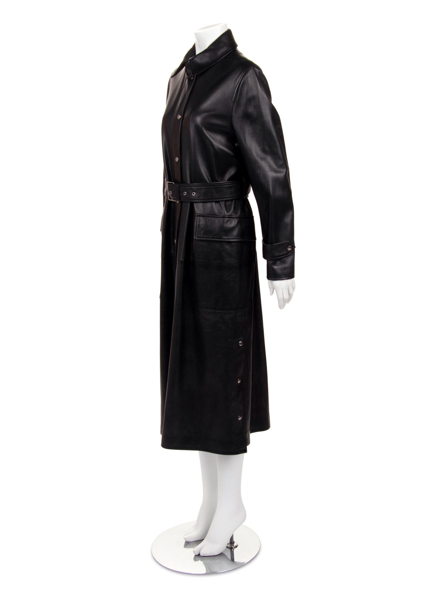 Christian Dior Lambskin Leather Trench Coat