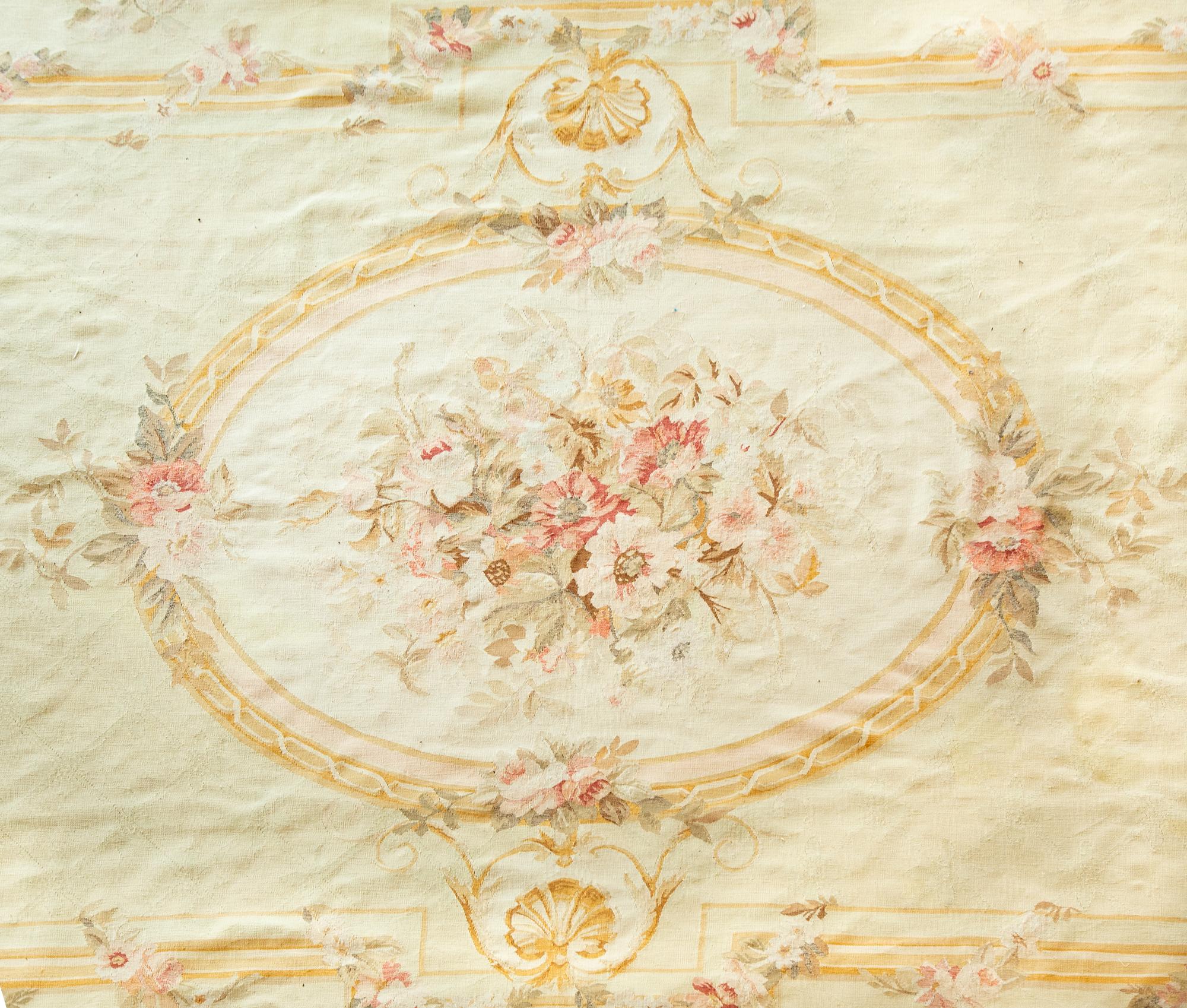 An Aubusson Style Wool Carpet