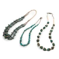 Southwestern-Style Turquoise Nugget and Heishi Necklaces