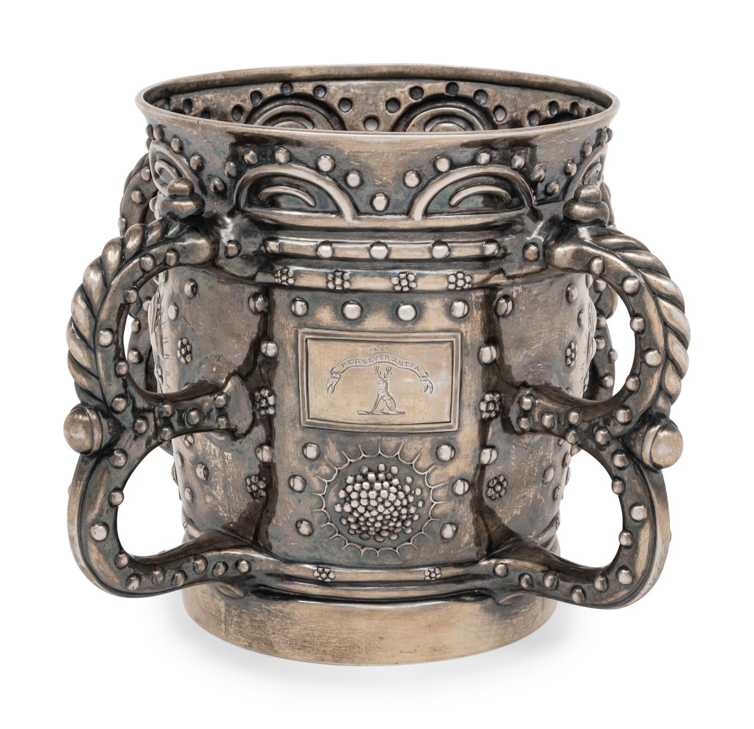 A Victorian Silver-Gilt Tyg