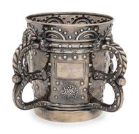 A Victorian Silver-Gilt Tyg