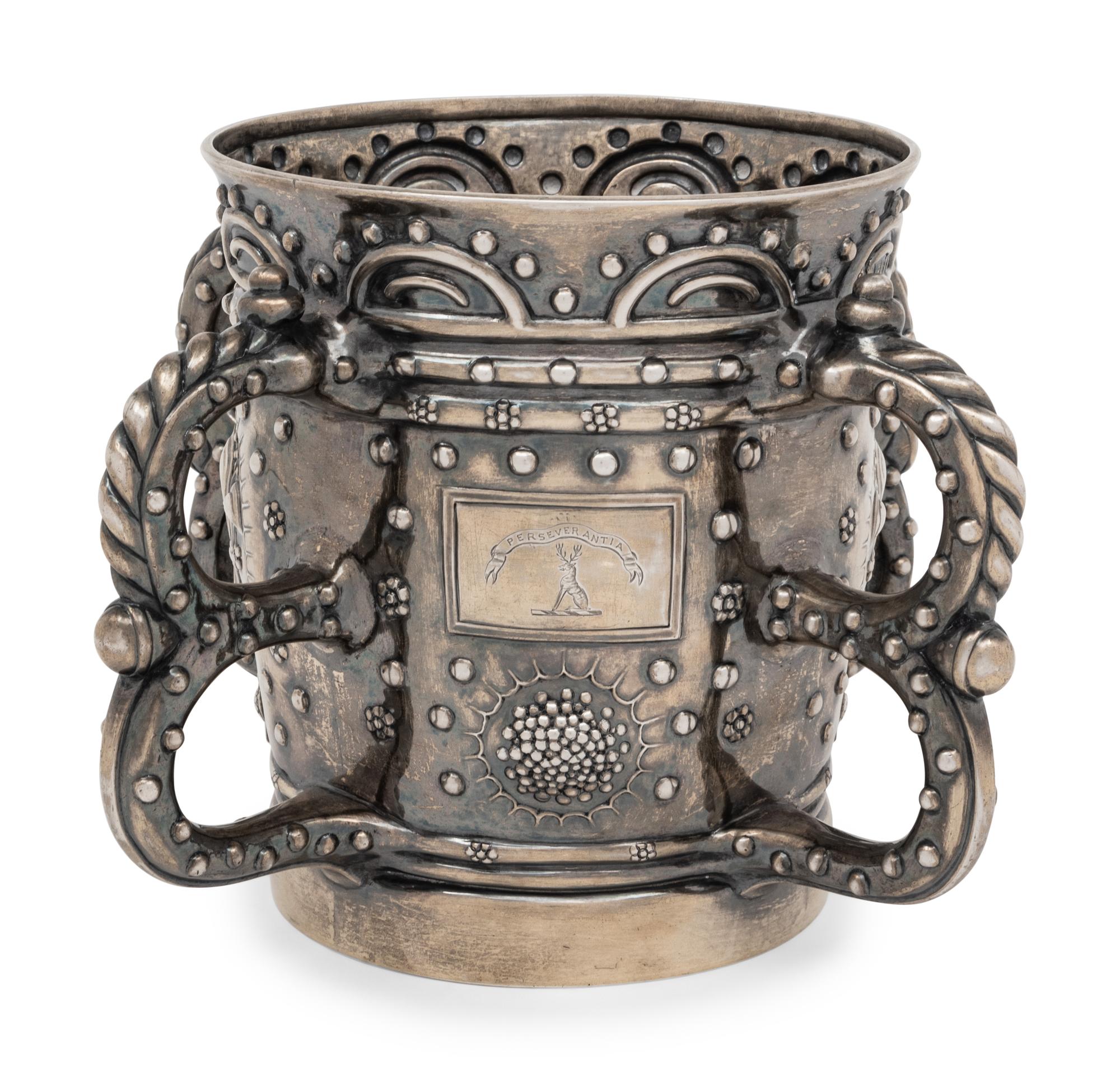 A Victorian Silver-Gilt Tyg