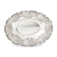 An American Silver Floral Repousse Bowl