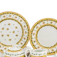 A Raynaud-Limoges Bougainville Porcelain Breakfast Service