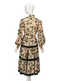 Saint Laurent Rive Gauche, Floral Print Skirt Ensemble