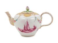A Carl Thieme Porcelain Teapot
