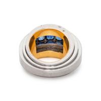 SUZANNE BELPERRON, PALLADIUM, YELLOW GOLD AND SAPPHIRE 'STEPPED MODEL' RING