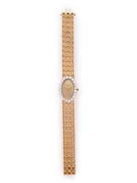 EBEL, 18K YELLOW GOLD AND DIAMOND WRISTWATCH