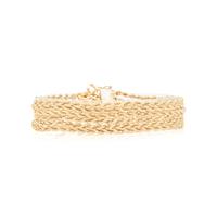 YELLOW GOLD BRACELET AND EARRINGS