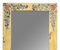 Two Chinese-Style Painted Pier Mirrors