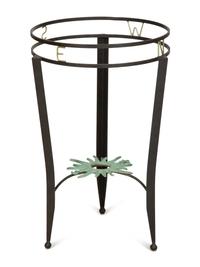 A Wrought Iron "Compass" Gueridon