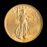A United States 1915 St. Gaudens $20 Gold Coin