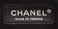CHANEL, BLACK TWEED BAG