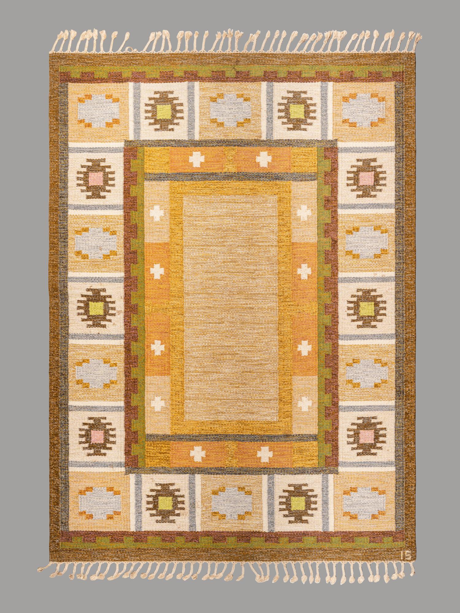 'Båstad' Flatweave Rug, c. 1960 Eric Ewers, Sweden