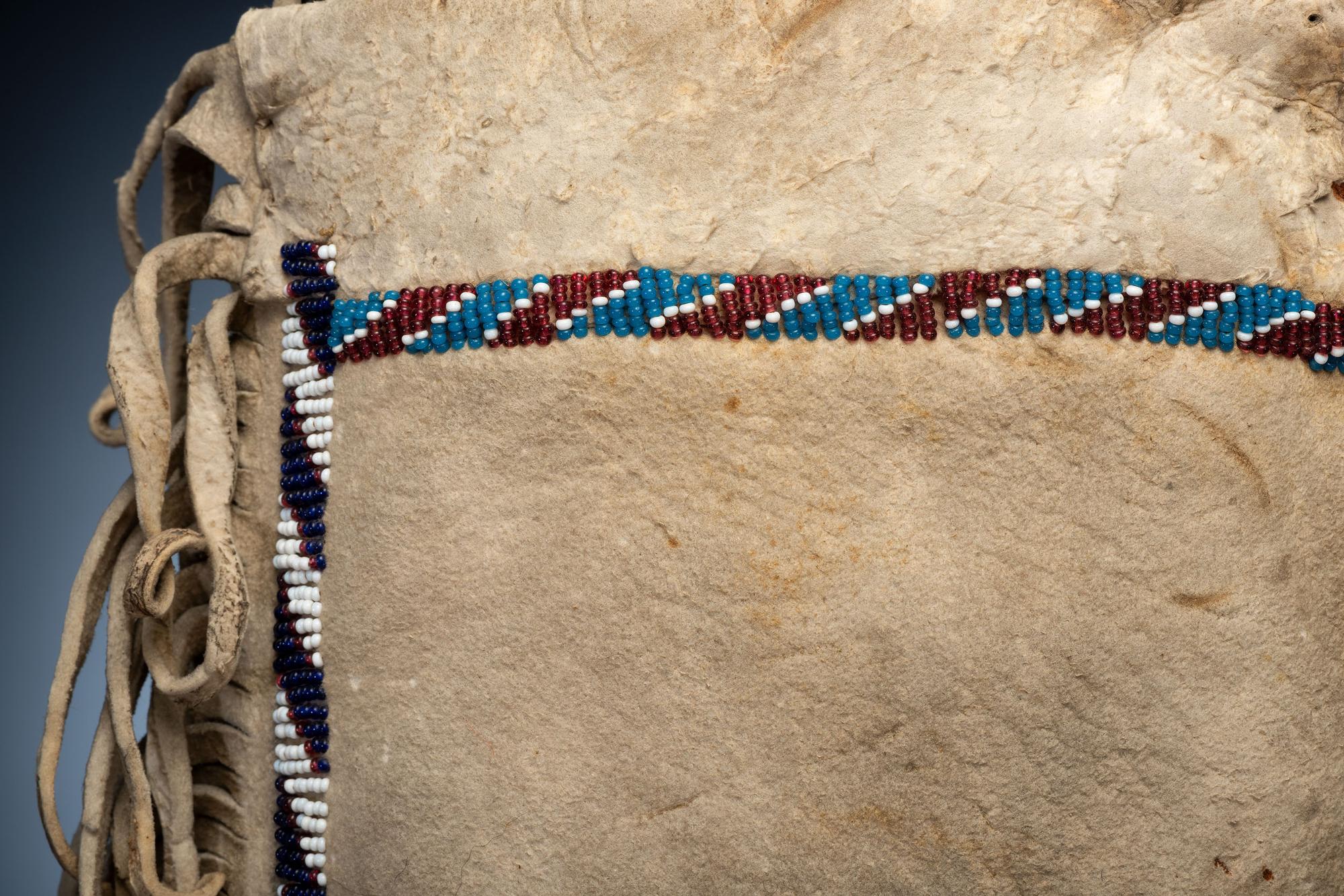 Apache Beaded Hide Moccasins, Signed by Geronimo