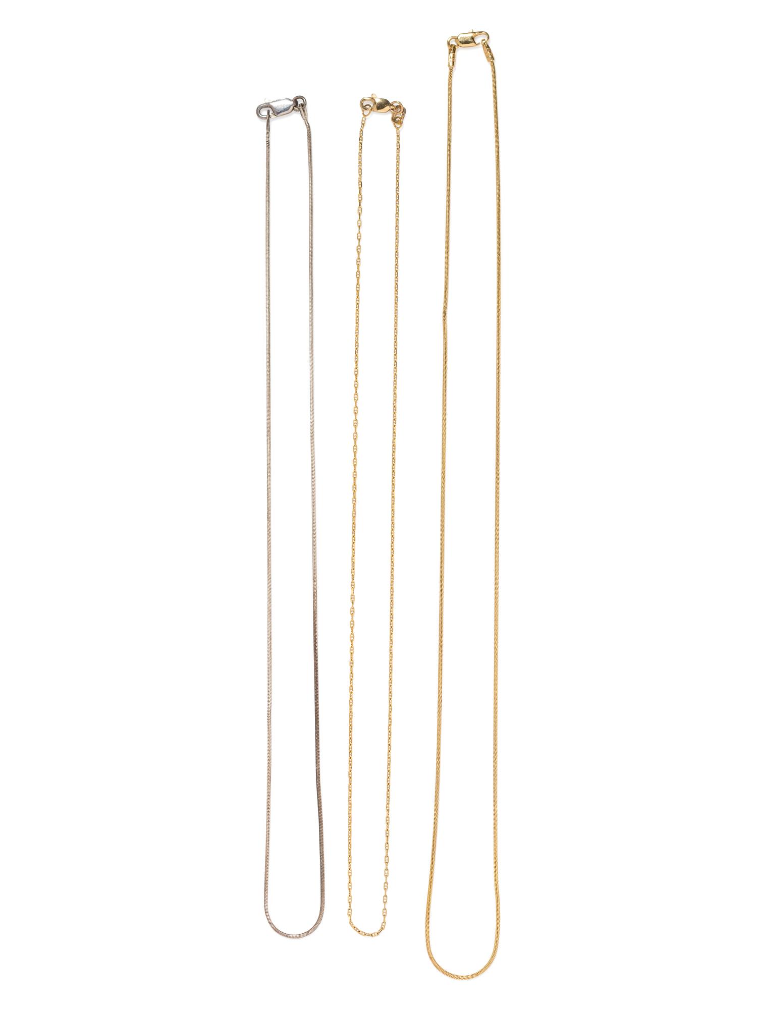 A Collection of Chain Necklaces, Italian,