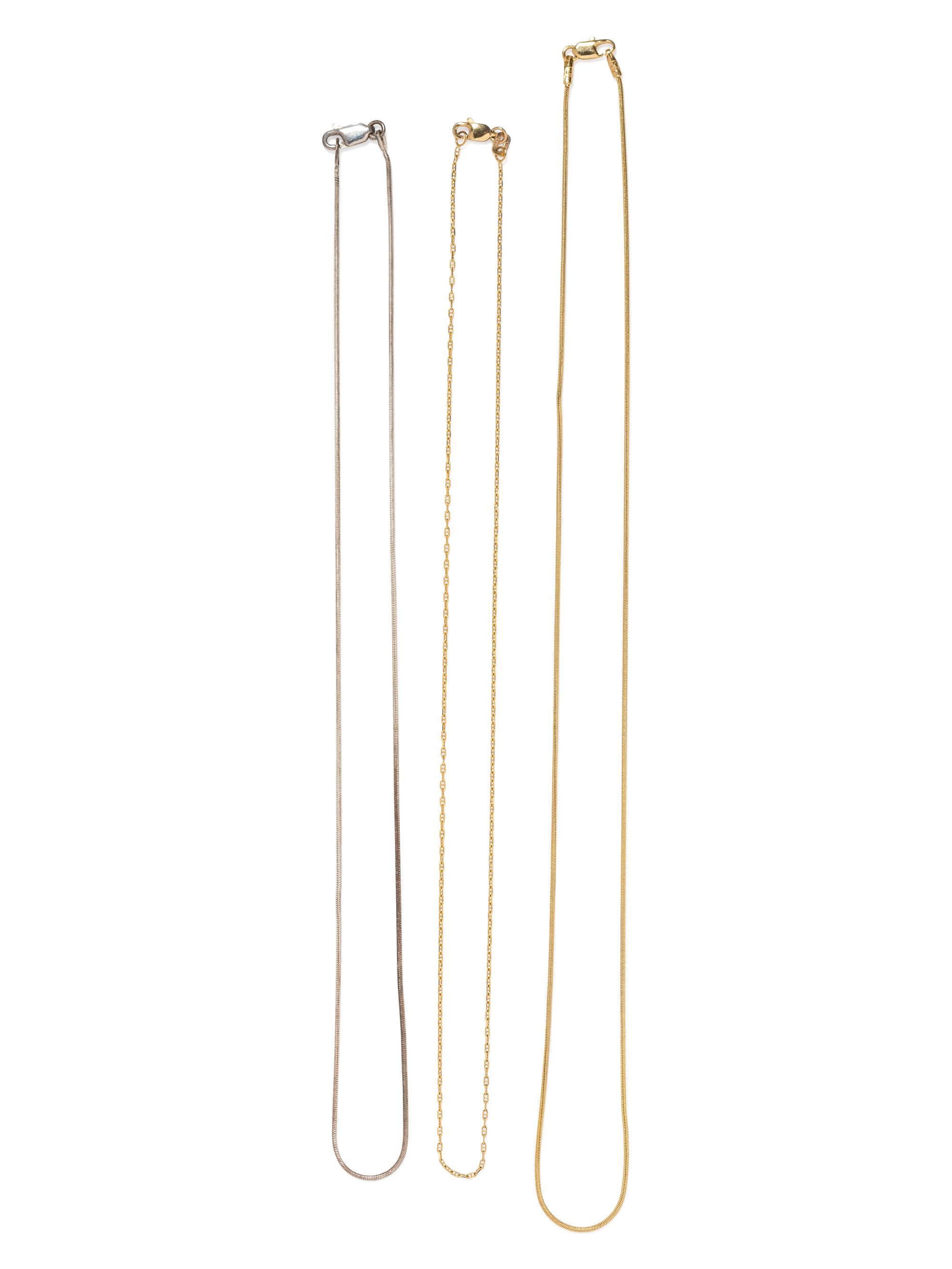 A Collection of Chain Necklaces, Italian,