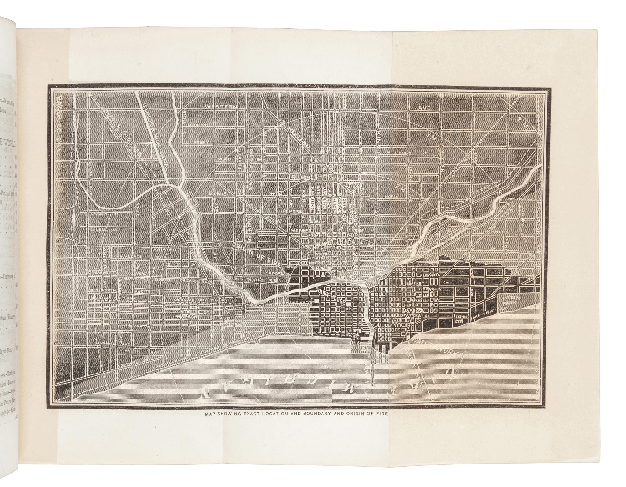 [CHICAGO]. SHEAHAN, James W. (1824-1883) and George B. UPTON (1804-1874). The Great Conflagration. Chicago: Its Past, Present and Future. Chicago, Cincinnati, and Philadelphia: Union Publishing Co., 1871.