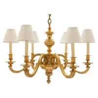 A French Gilt Bronze Six-Light Chandelier