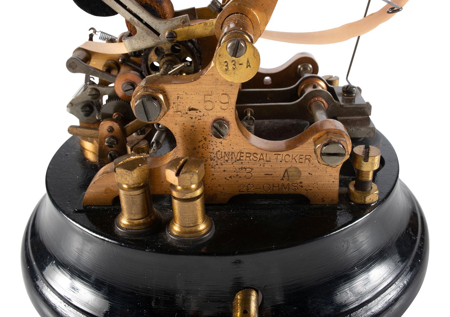 [EDISON, Thomas A. (1847-1931)]. Edison Type 3-A Universal Stock Ticker. Late 20th century.