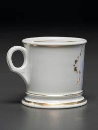 A Metalworker's Porcelain Occupational Shaving Mug