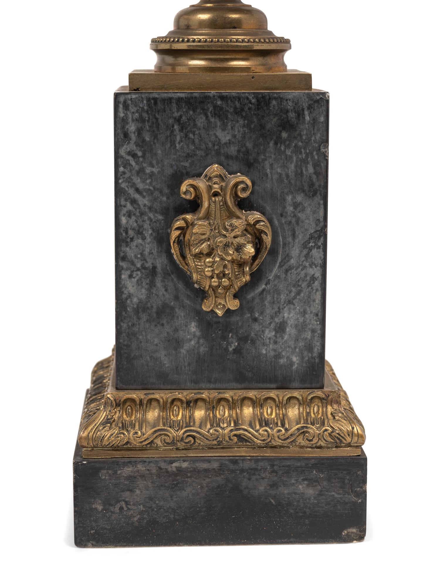 Two Pairs of Continental Gilt Bronze and Marble Tazze