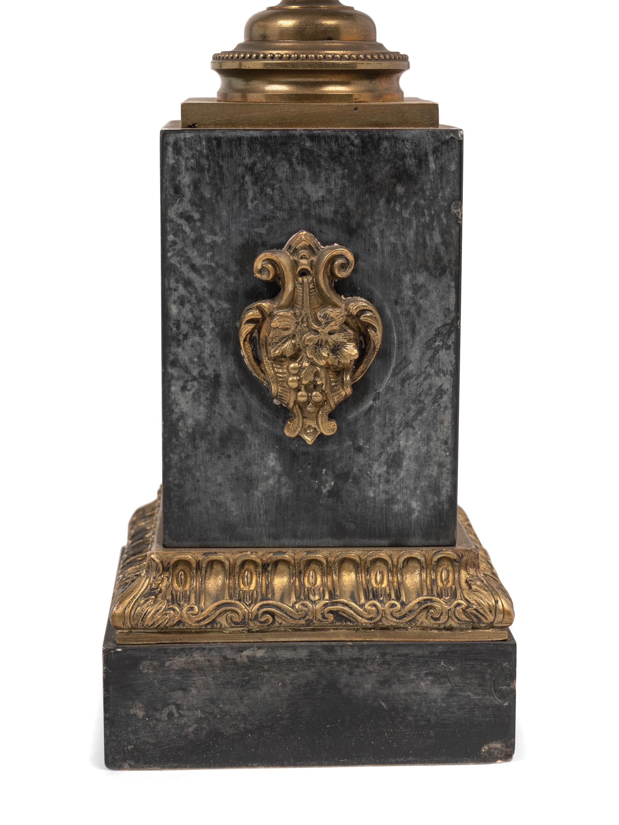 Two Pairs of Continental Gilt Bronze and Marble Tazze