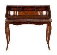 A Louis XV Style Marquetry Inlaid Lady's Writing Desk