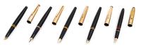 A Collection Five Montblanc Meisterstuck Fountain Pens