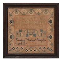 Four Needlework Embroidered Schoolgirl’s Samplers