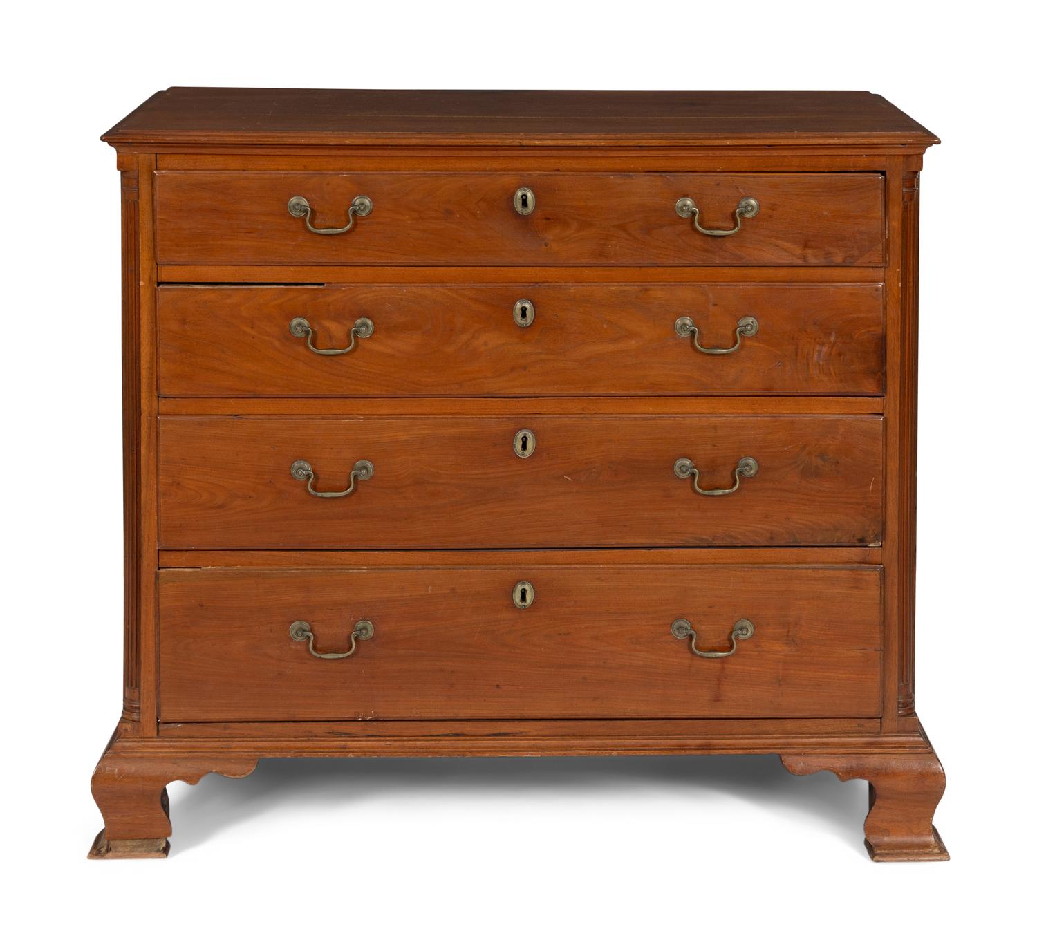 An American Walnut Chest of Drawers