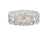 ART DECO, DIAMOND AND PLATINUM BROOCH