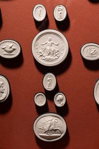 Four Framed Groups of Grand Tour Plaster Intaglios