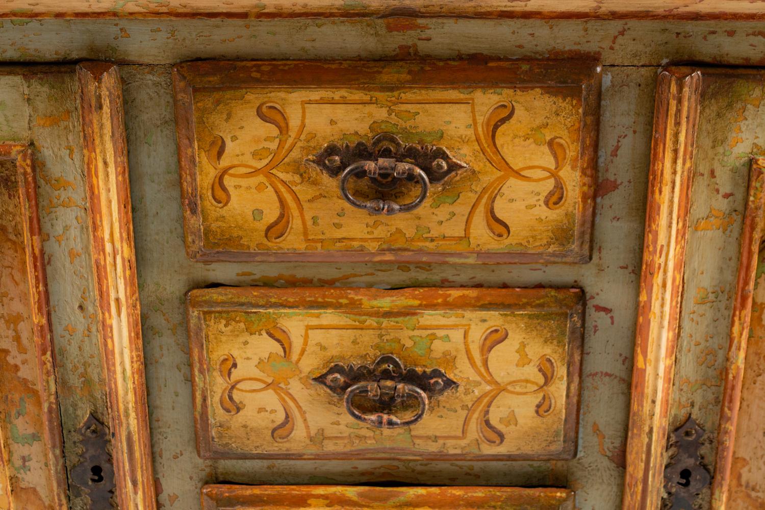 A Venetian Baroque Style Polychromed Credenza — 19TH CENTURY