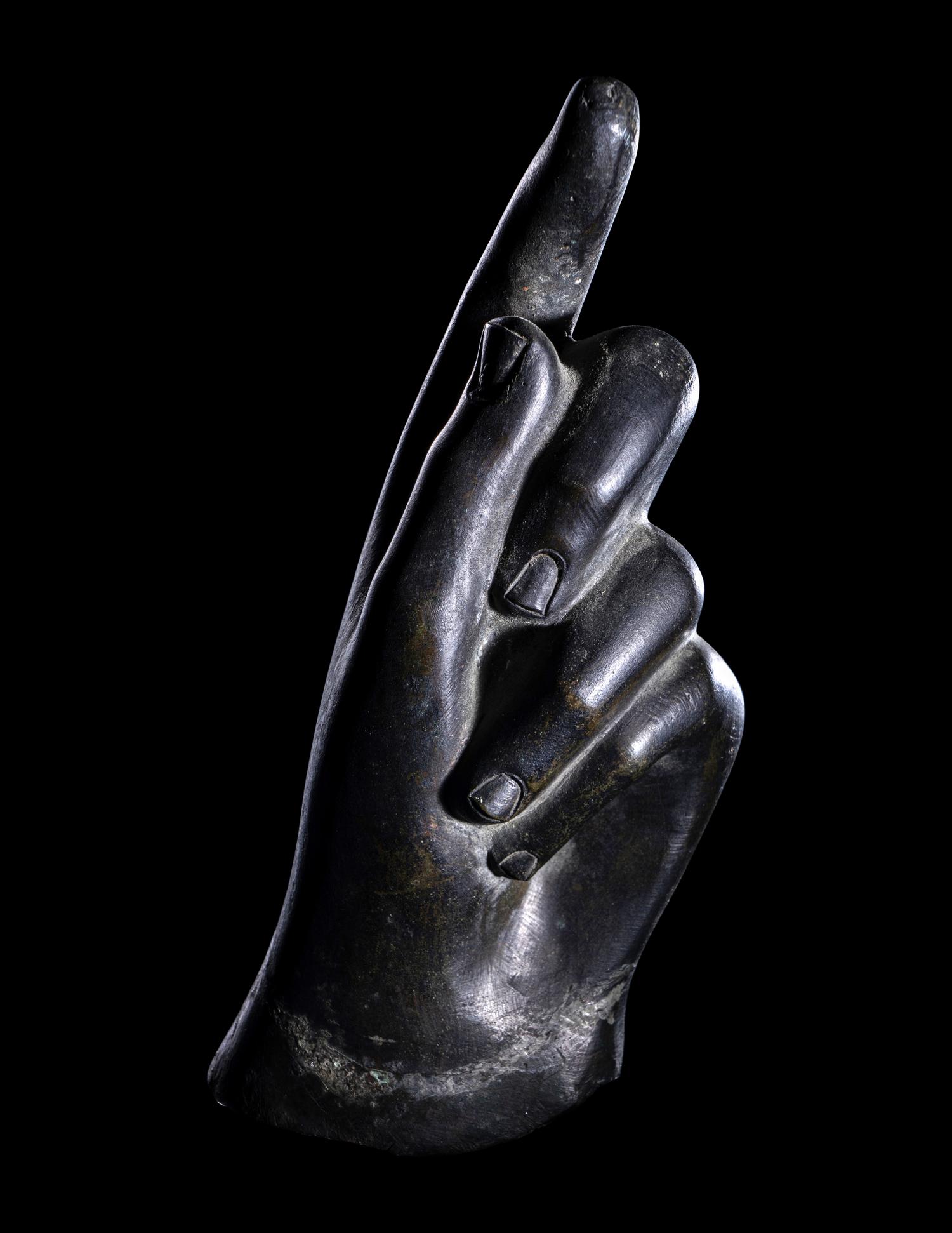 A Roman Bronze Left Hand