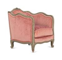 A Diminuitive Louis XV Painted Bergère en Gondole