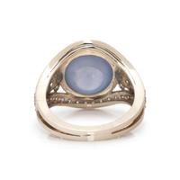 STAR SAPPHIRE AND DIAMOND RING
