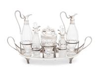 A George III Silver Cruet Set