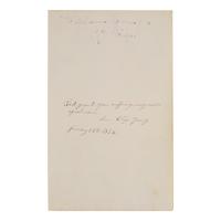 [Mormonism] Signed A utograph Quote from Ann Eliza Young, Nineteenth Wife of Mormon Leader Brigham Young, Signed During her Divorce Proceedings Against him, 1874