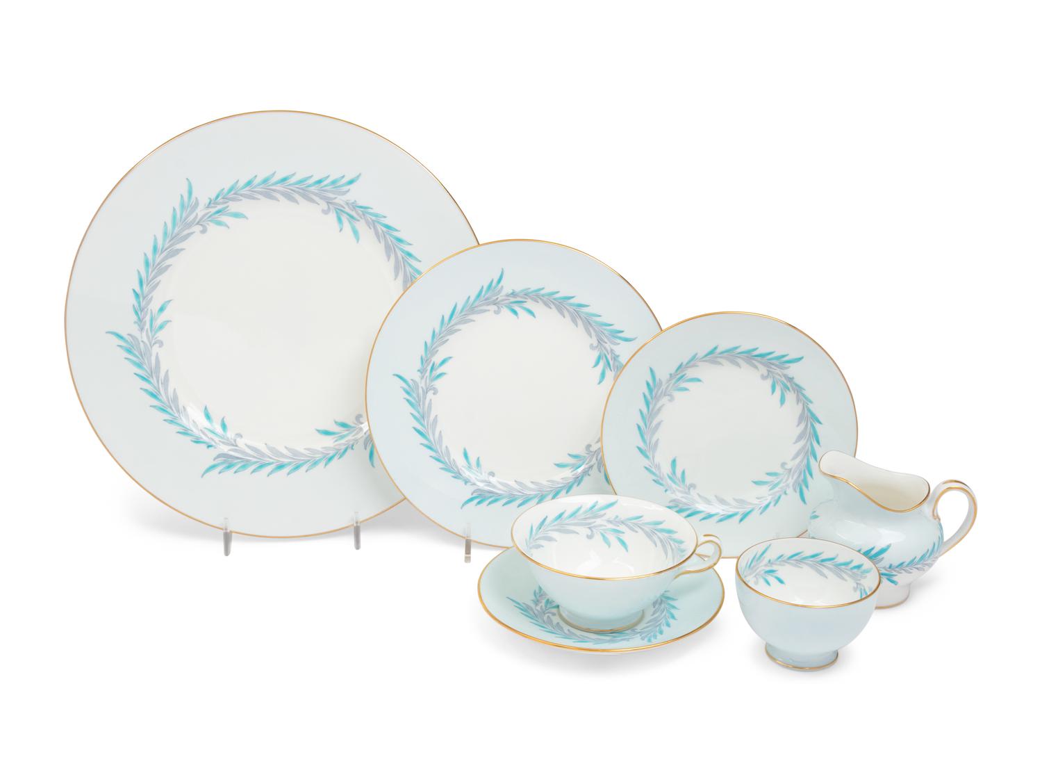 A Minton Porcelain Dinner Service