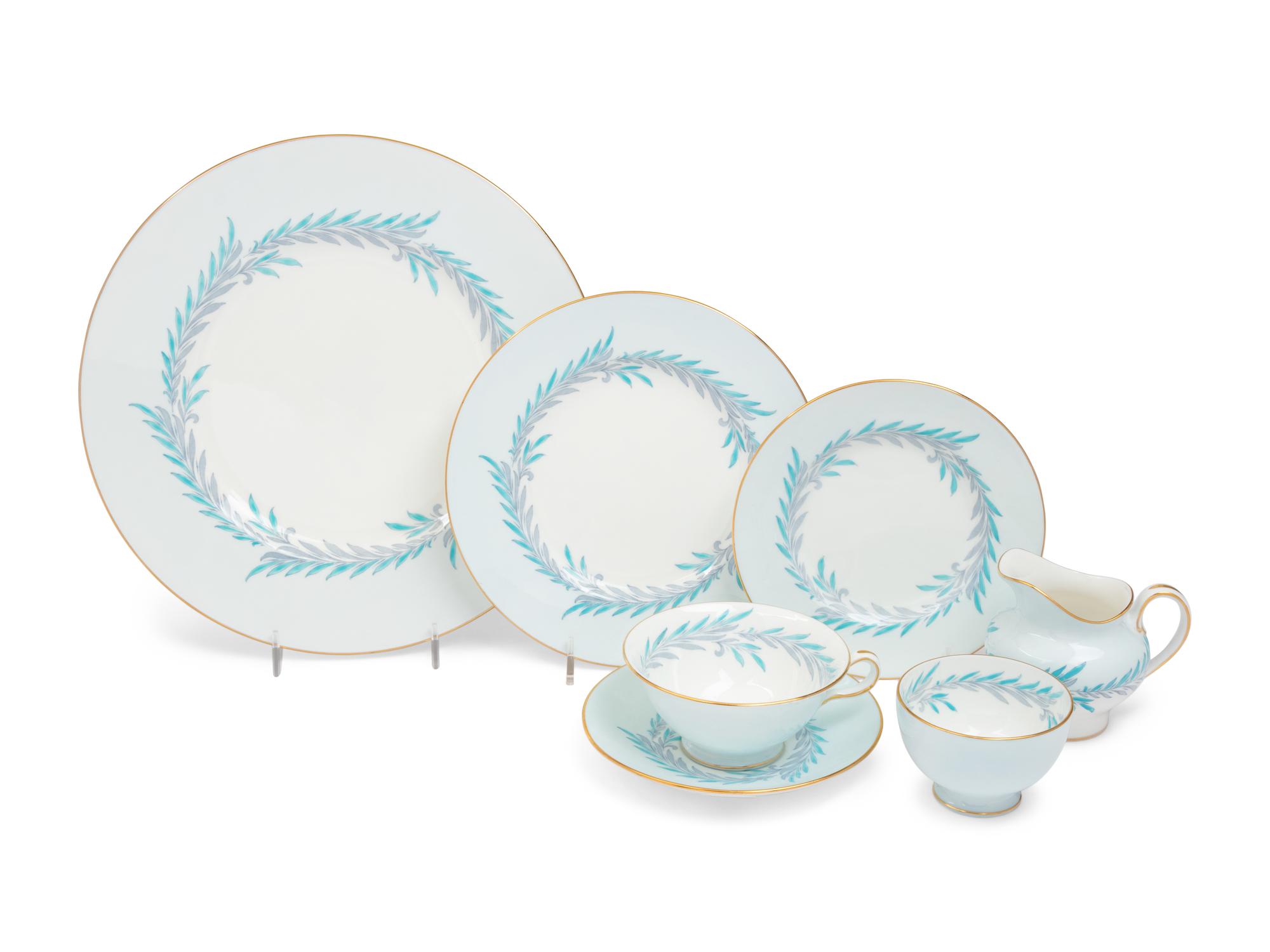 A Minton Porcelain Dinner Service