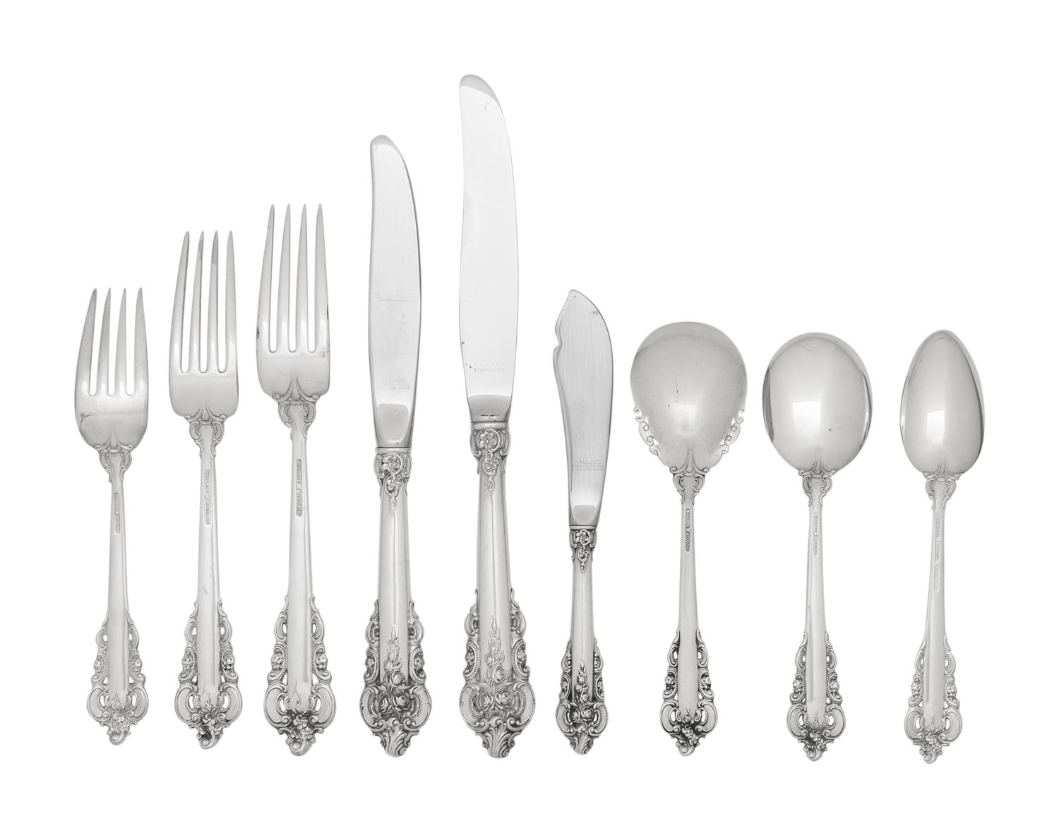 An American Silver Flatware Service