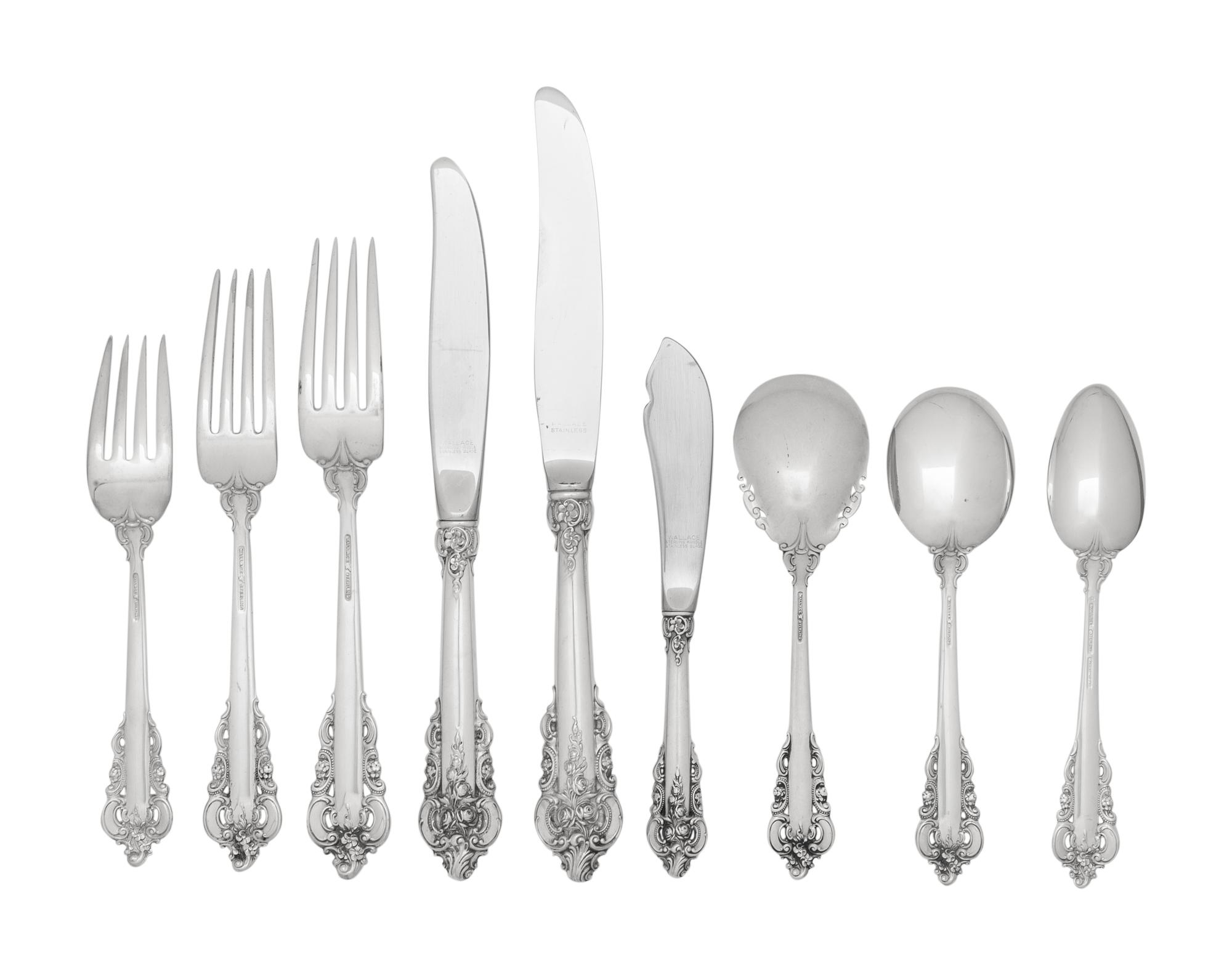 An American Silver Flatware Service