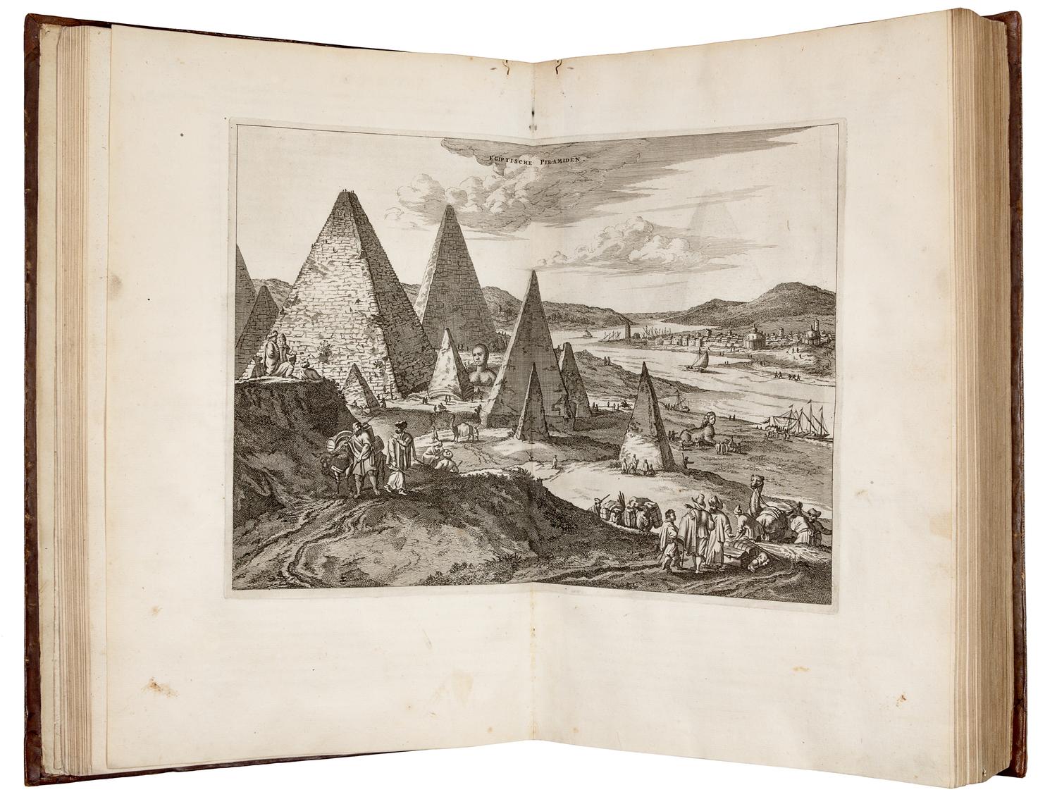 OGILBY, John (1600-1676). Africa: Being an Accurate Description of the Regions of Aegypt, Barbary, Lybia, and Billedulgerid . London: Thomas Johnson for the author, 1670.