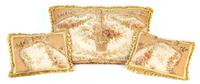 A Group of Nine Needlepoint and Aubusson Tapestry Pillows