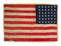 [FLAGS]. 36-star American flag. Ca 1865-1867.