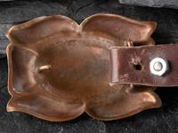Navajo Stamped Copper Concha Belt