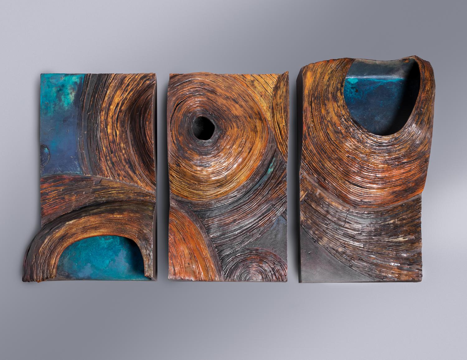 Untitled , Triptych Wall Relief