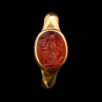 A Roman Carnelian Ringstone with Fortuna